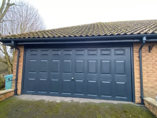 Garage door spraying